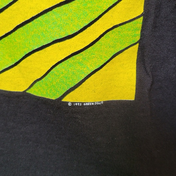 Vintage Green Jello Duh Tour 1993 Concert T-shirt Authentic Large - Picture 3 of 7